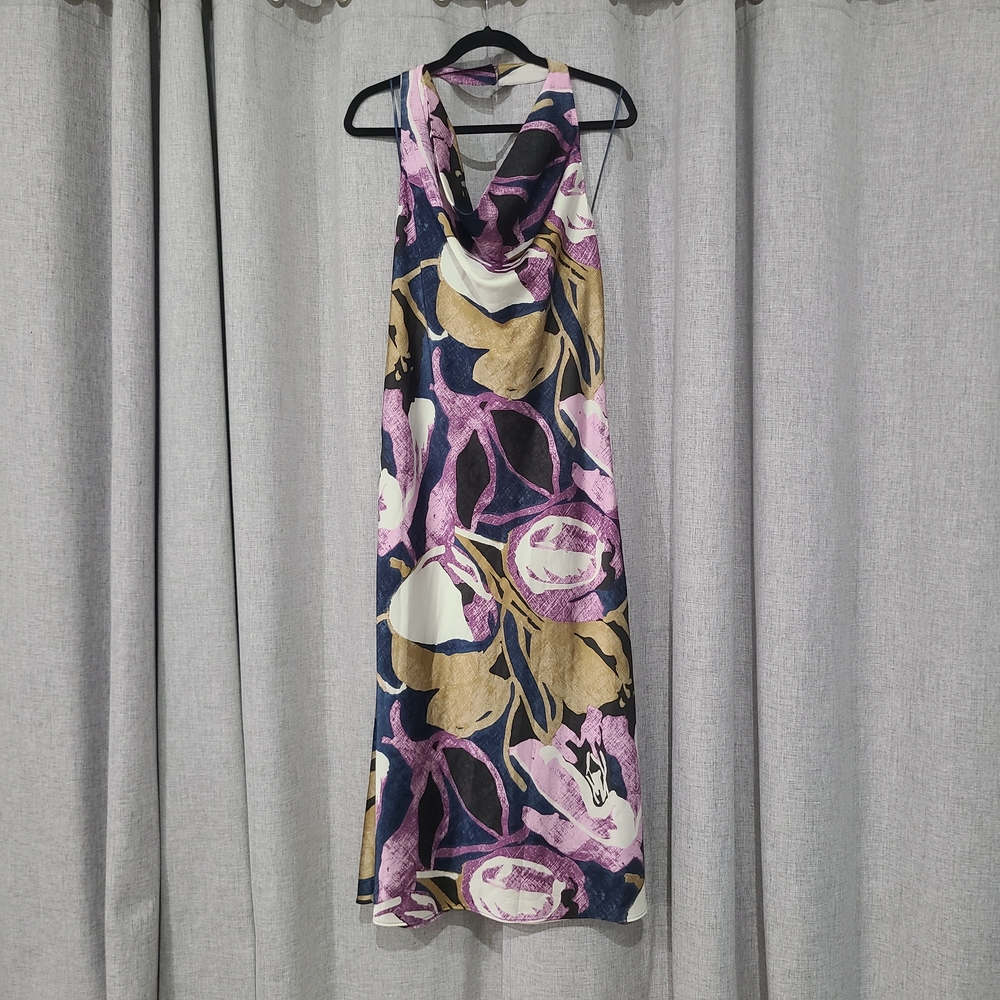 NWT Banana Republic Women's Scoop Neck Dress With Button Closure Med
